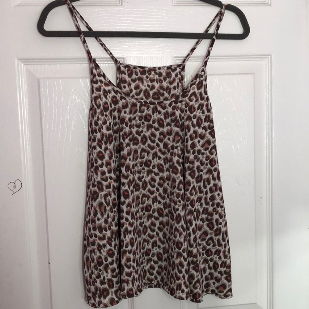 Leopard print tank top